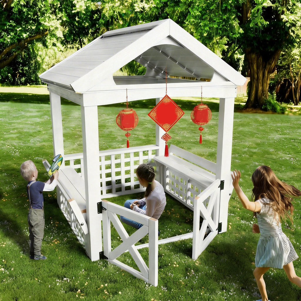 Modern Outdoor Wooden Playhouse for Children