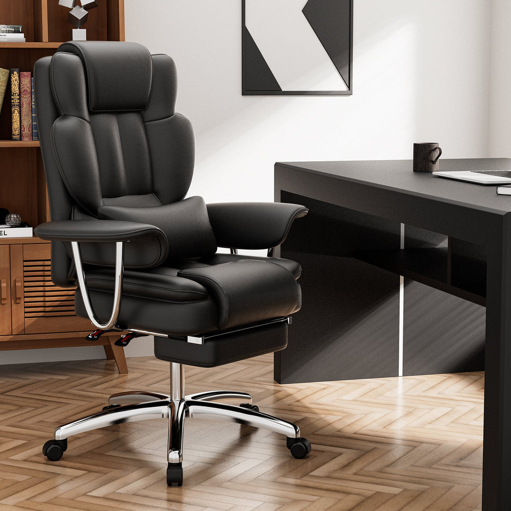 Big and Tall Executive Office Chair with Footrest