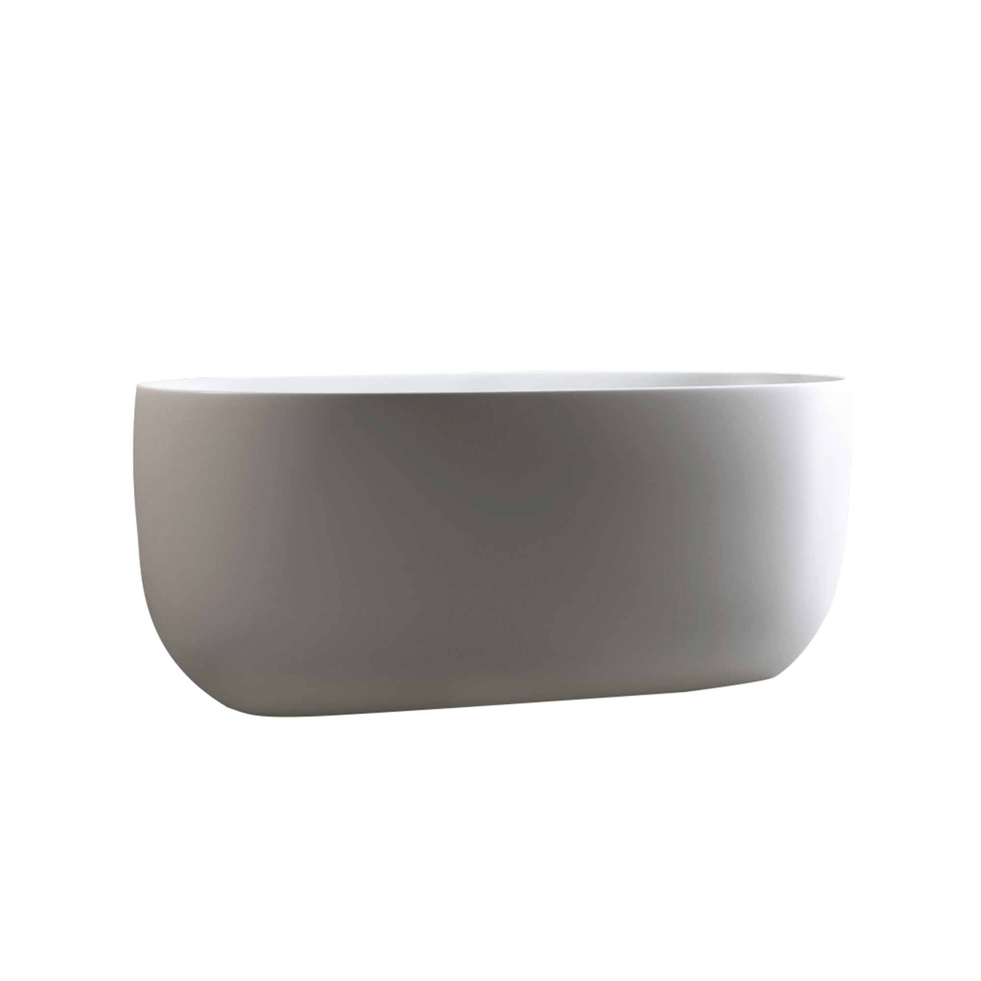 LILYA 47'' Independent Solid Surface Resin Stone Bathtub
