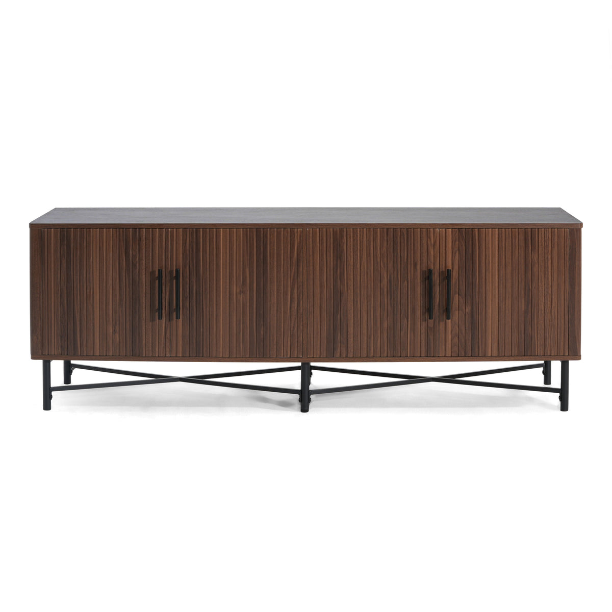 Functional 4-Door TV Cabinet
