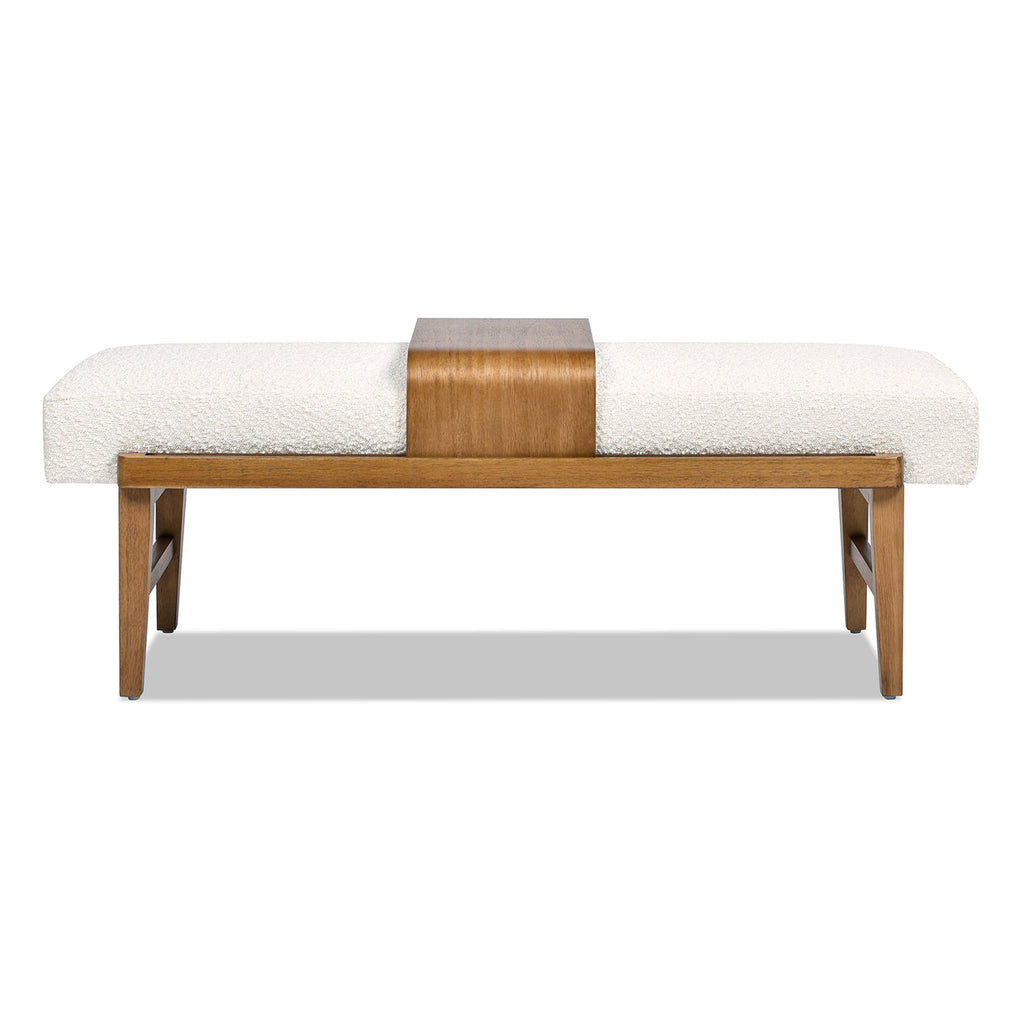 Billie 52" Modern Telephone Bench with Sliding Shelf
