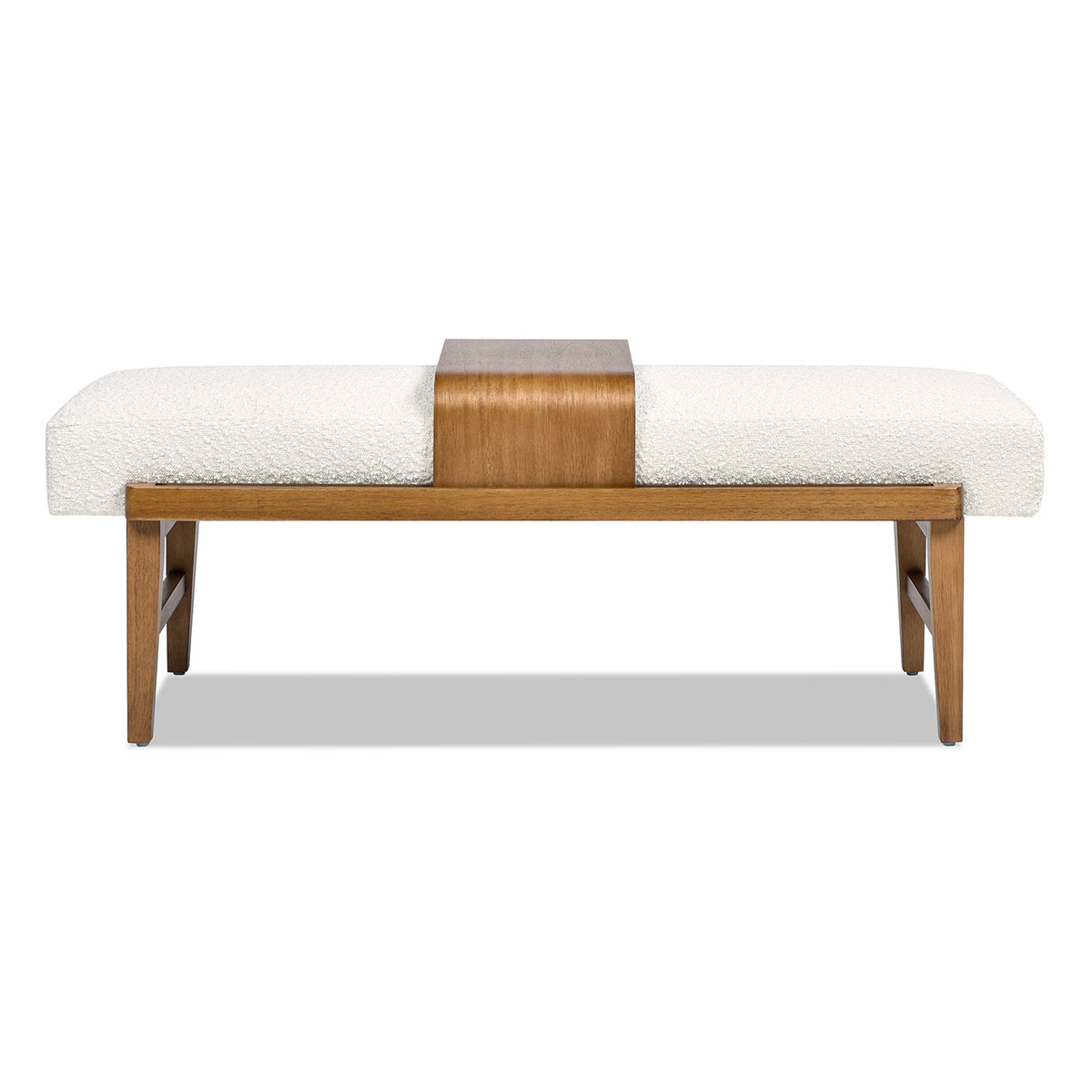 Billie 52" Modern Telephone Bench with Sliding Shelf