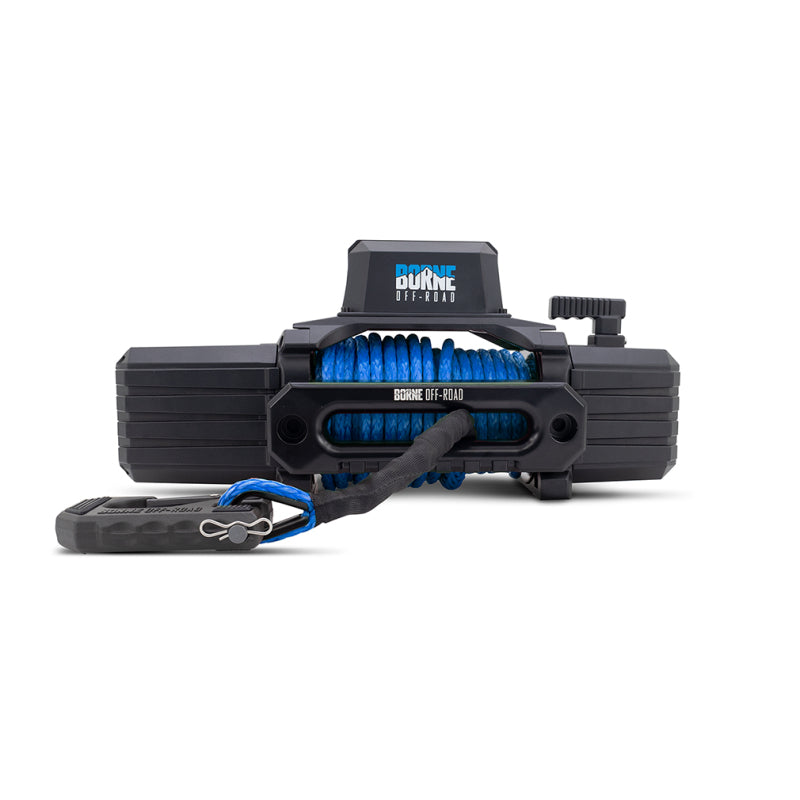 Borne Off-Road 12K Winch - Blue Synthetic Rope BNWN-12-SBL