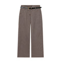 Women's High-waisted Straight-leg Trousers With A Belt