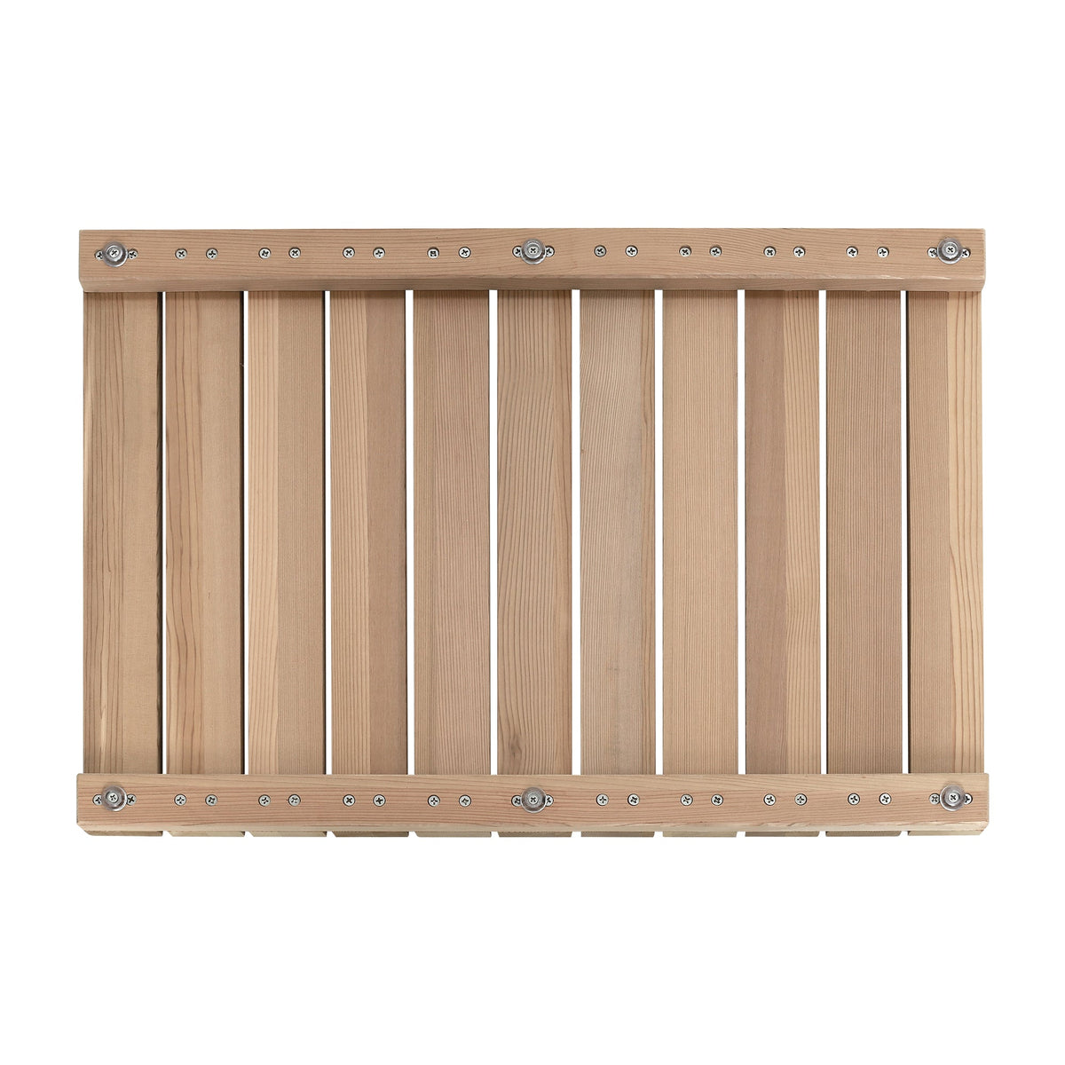 Cedar Wood Shower Mat - Non-Slip Slatted Wooden Bath Mat