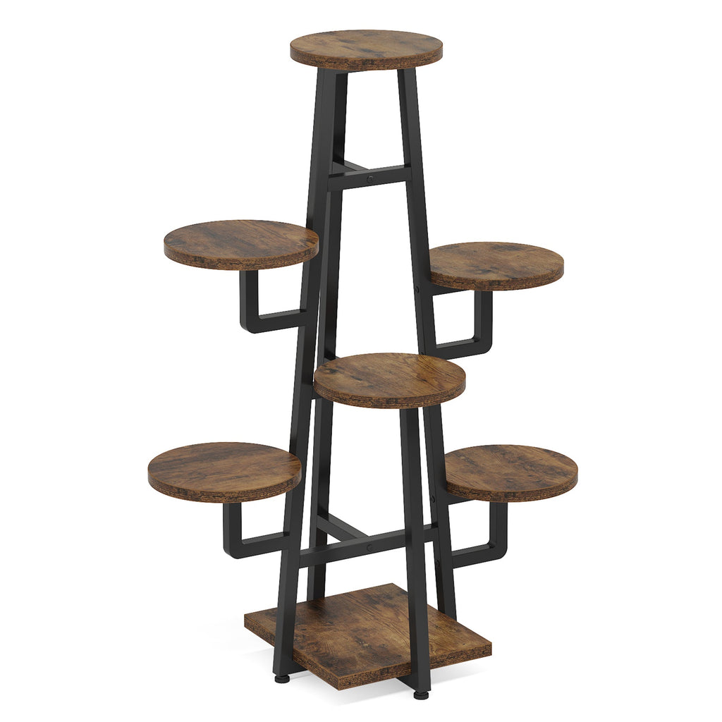43.30" Tall 7-Tier Rustic Display Shelf