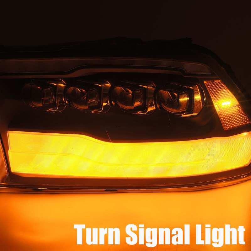 AlphaRex 09-18 Dodge Ram 1500HD NOVA LED Projector Headlights Plank Style Design Alpha Black w/DRL 880541 *Discontinued
