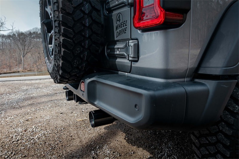 Corsa 18-21 Jeep Wrangler JLU 3.6L 2.75in Sport Cat-Back Exhaust w/ 4in Black Tips 21124BLK