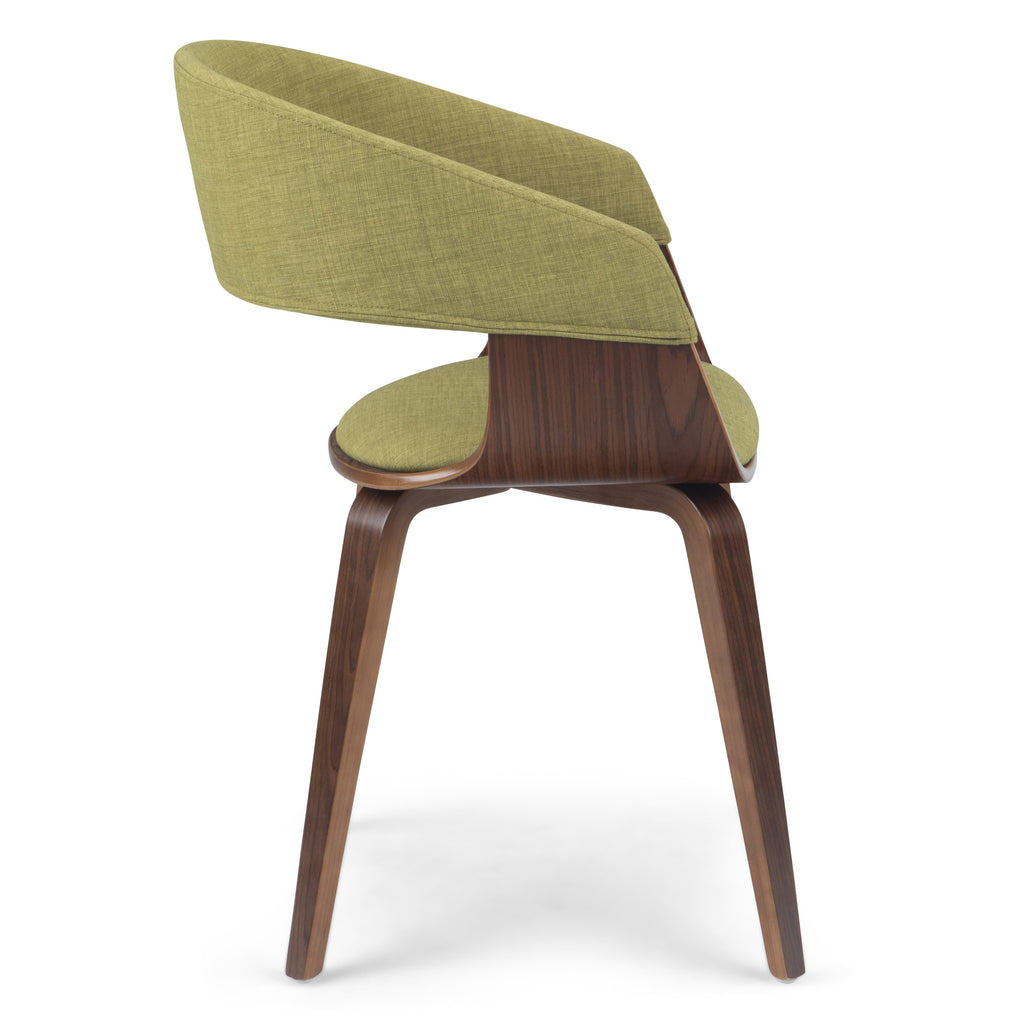 Lowell Bentwood Dining Chair - Acid Green Linen Look