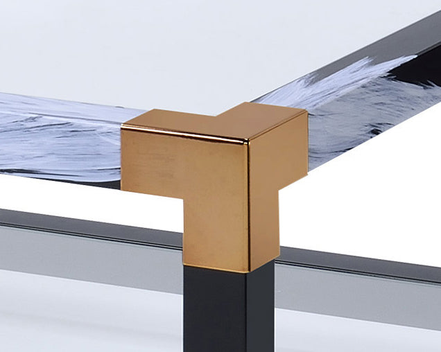 Lafty Clear Glass Coffee Table