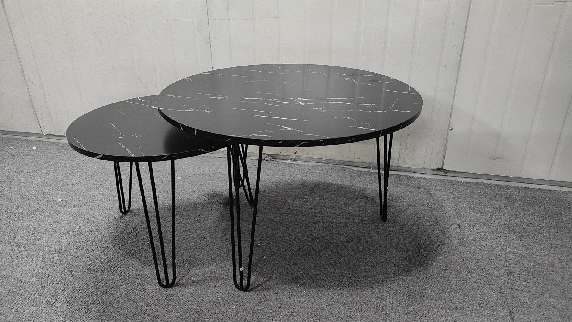 27.56'' Round Nesting Coffee Table Set of 2