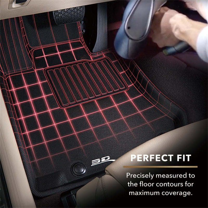 3D MAXpider 3D MAXider 20-23 Toyota Highlander Gas 8-Seat Kagu Black Floor Mat - Row 1/2/3 L1TY26201509