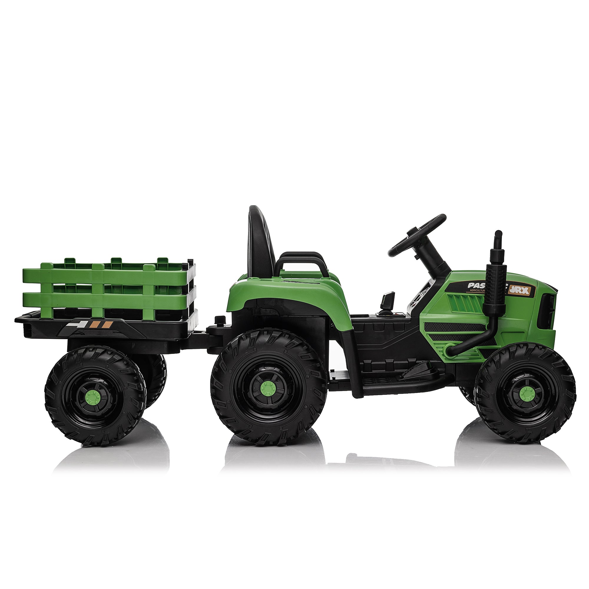 Ride On Tractor with Trailer - 24V Electric Toy for Kids