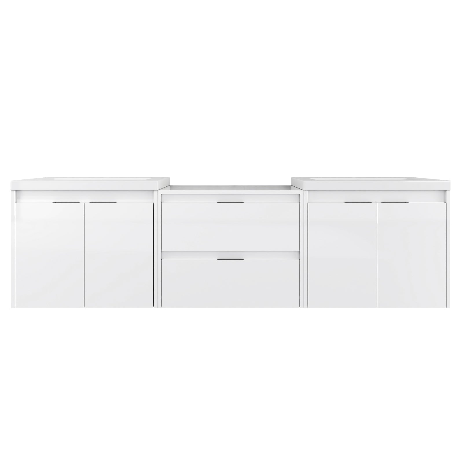 72" Bathroom Vanity With Resin Sink