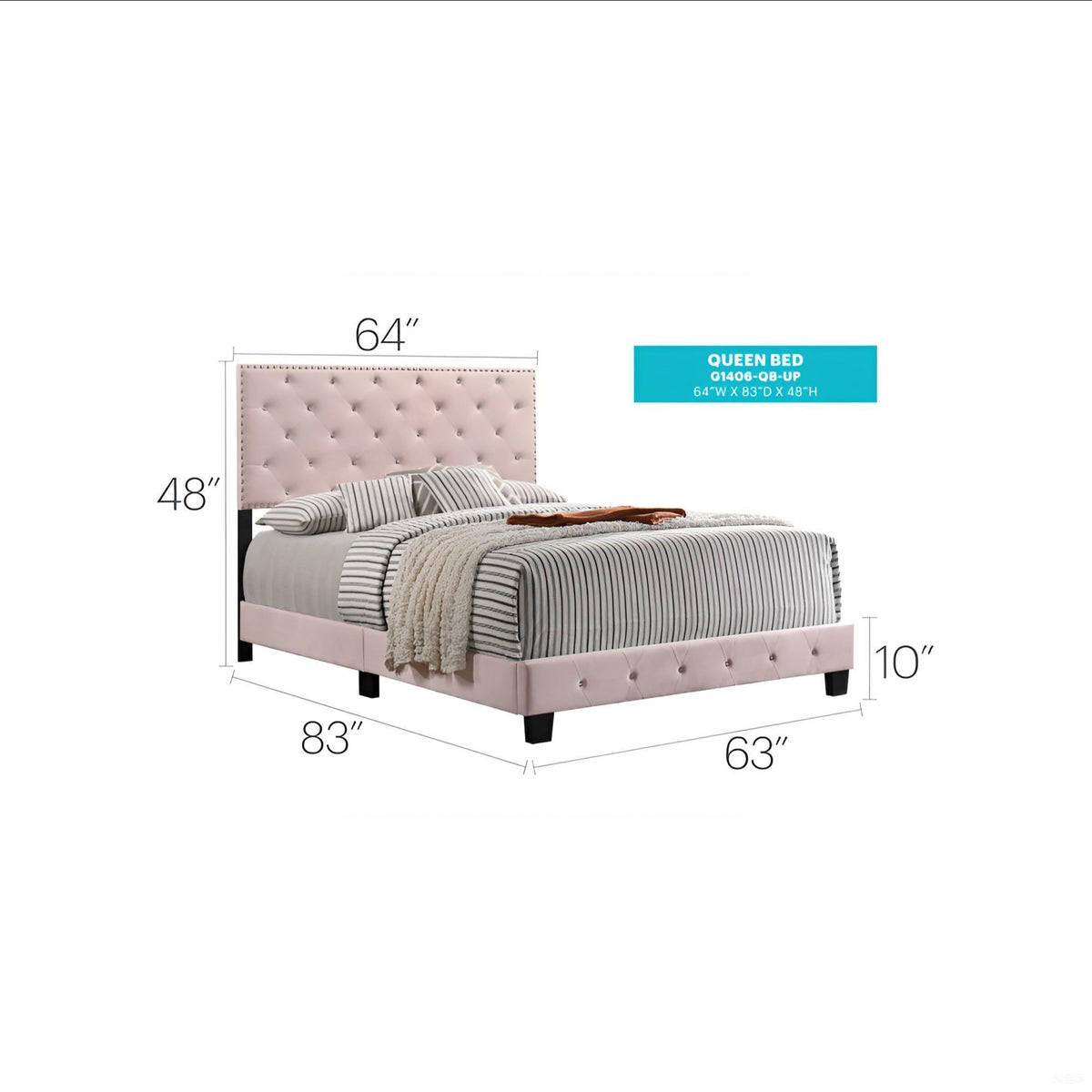 Charming Transitional Bed Frame