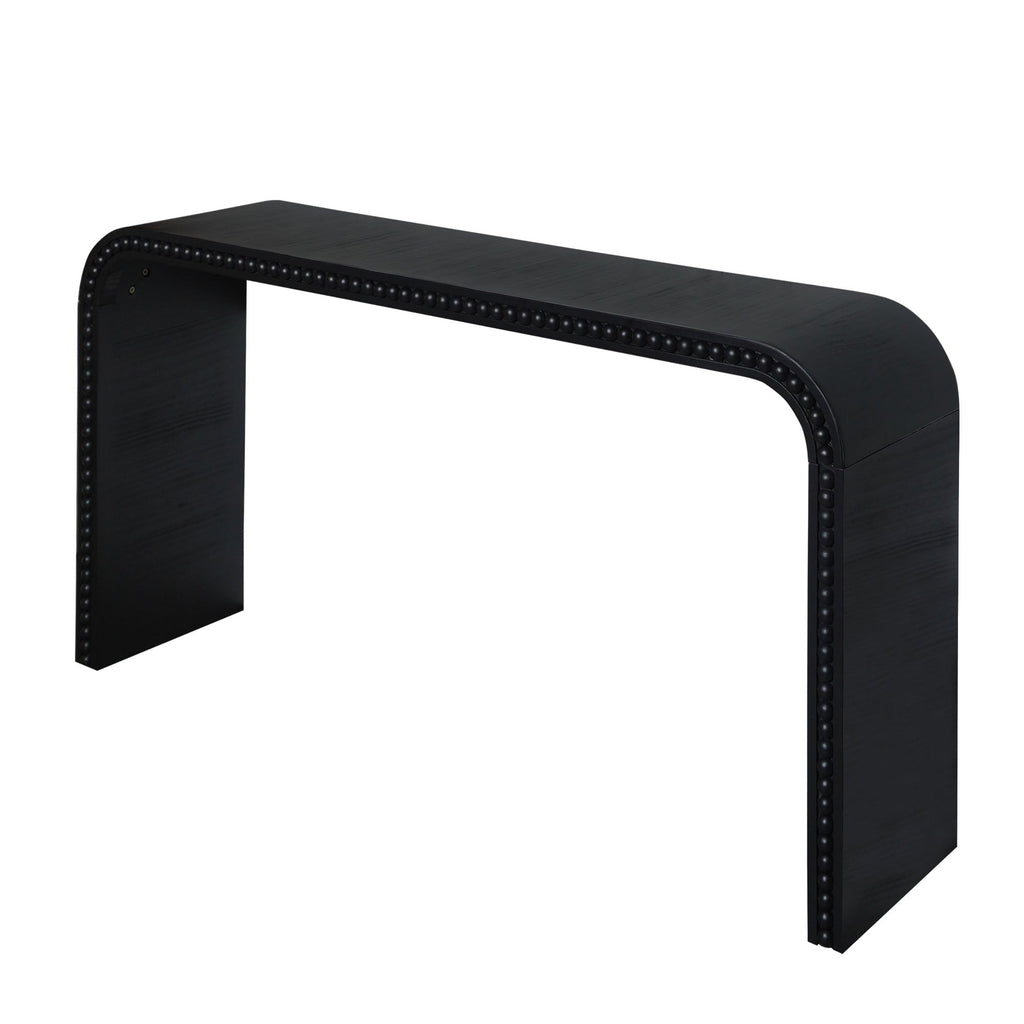 Black Wood Console Table