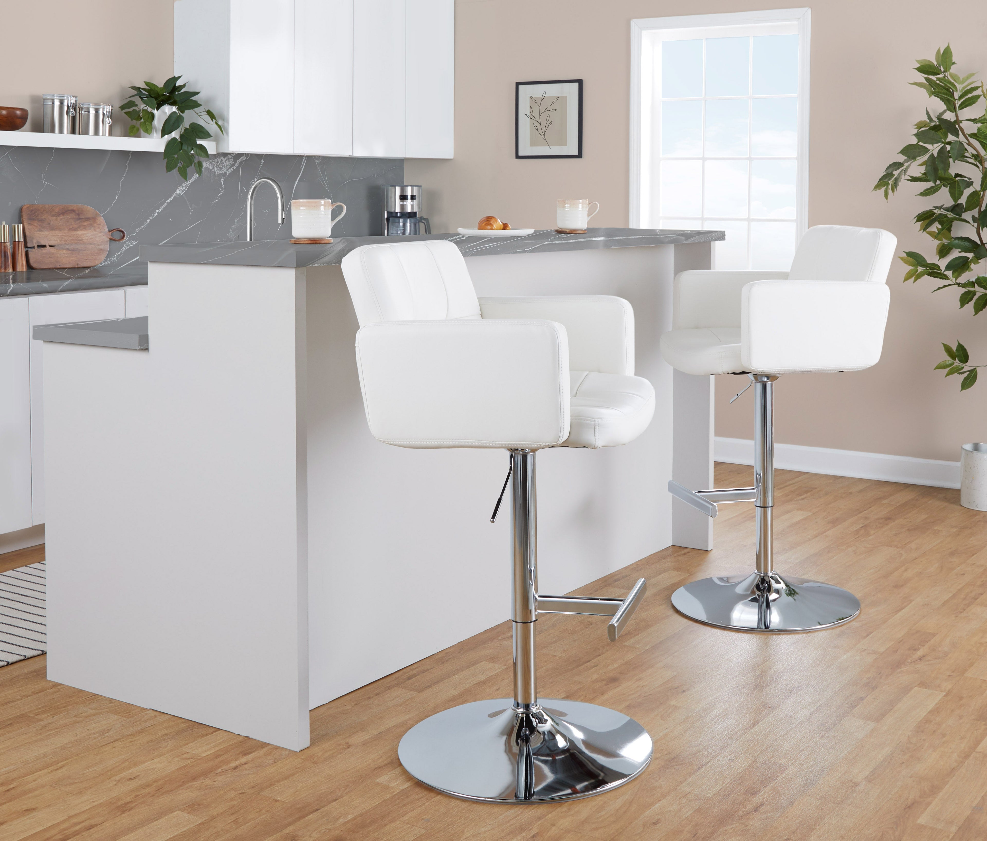Stout Contemporary Adjustable Barstool with Swivel