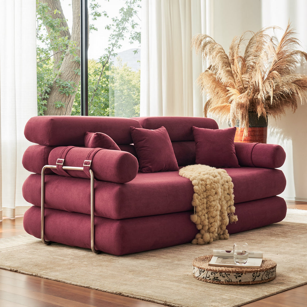 Convertible L-Shaped Sectional Sofa Bed