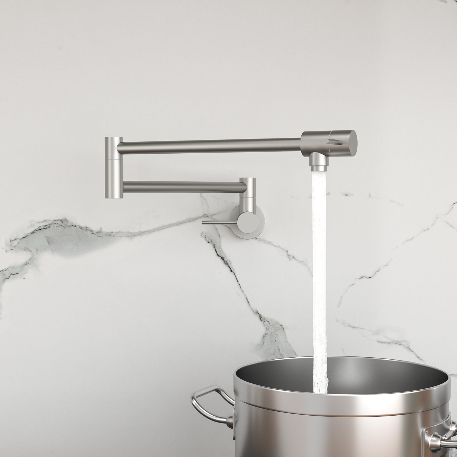 Brushed Nickel Pot Filler Faucet