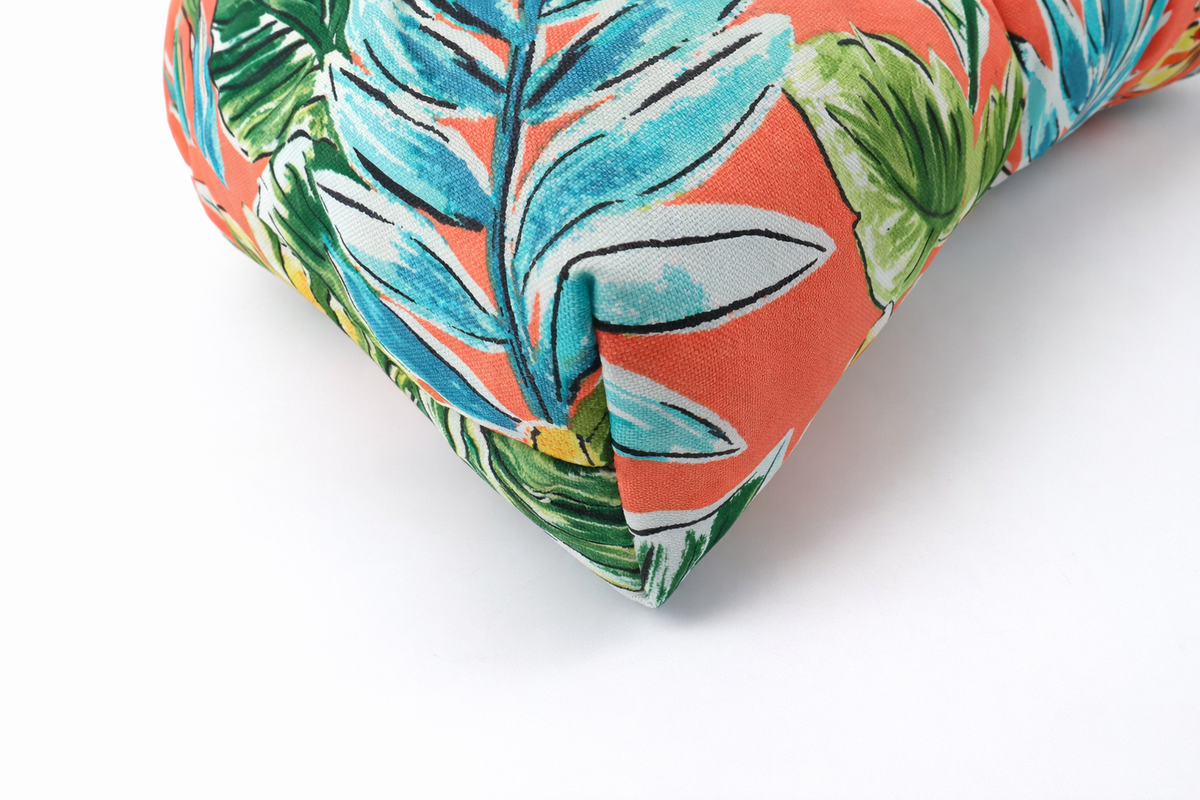 Outdoor Chair Cushions Set of 2, Bright Coral