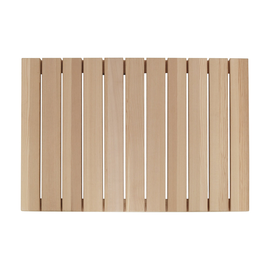 Cedar Wood Shower Mat - Non-Slip Slatted Wooden Bath Mat