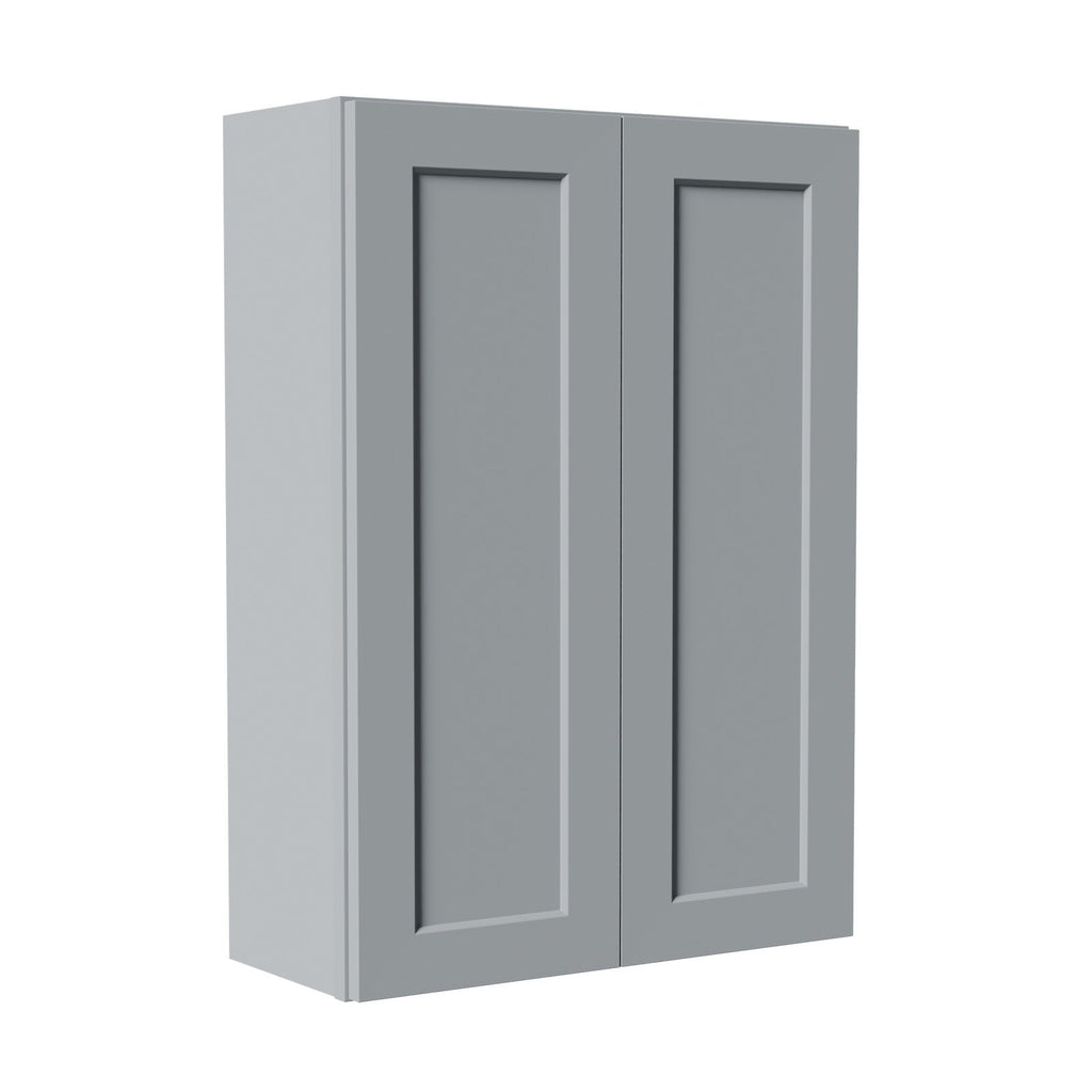 Gray Shaker Solid Wood Wall Cabinet