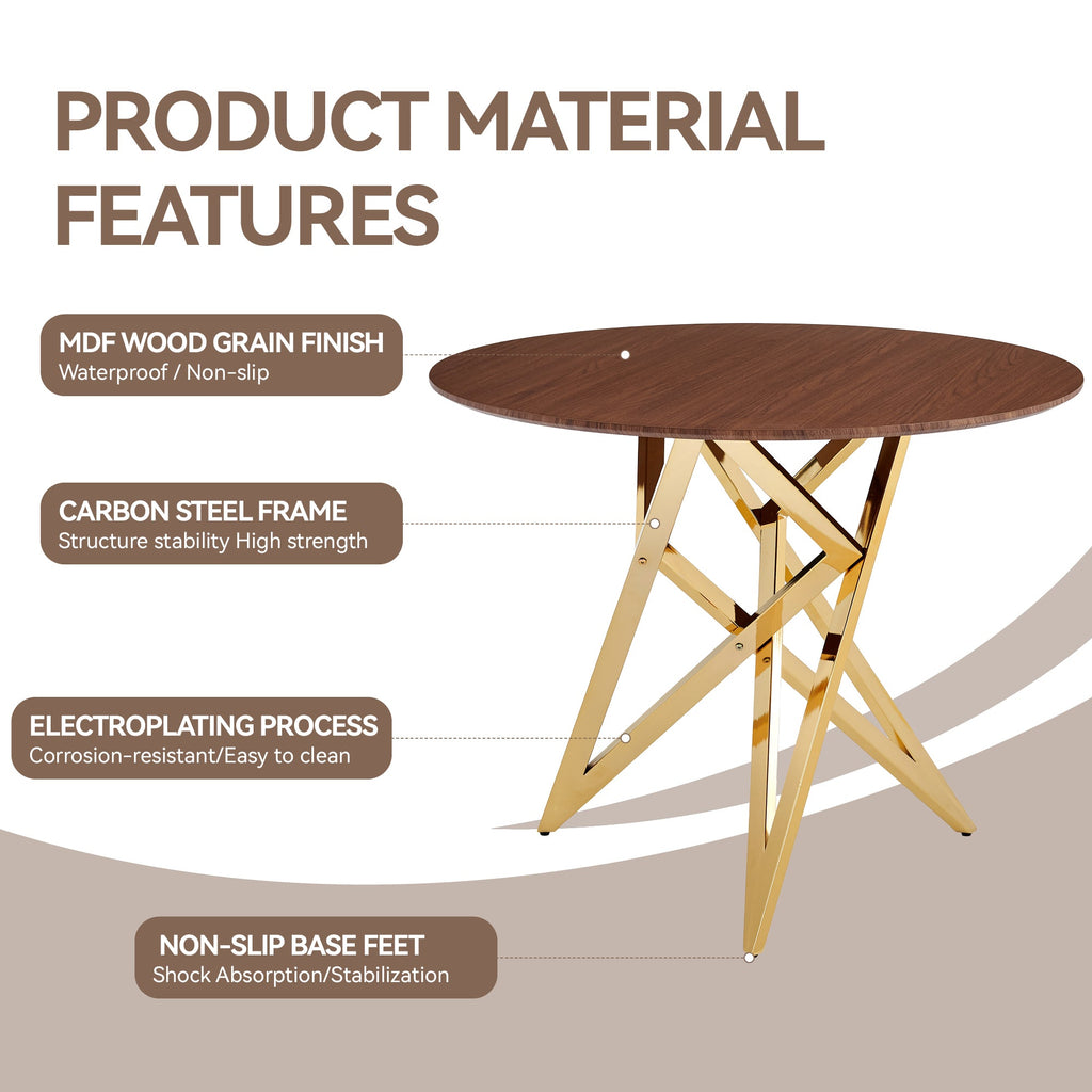 37-Inch Round Dining Table