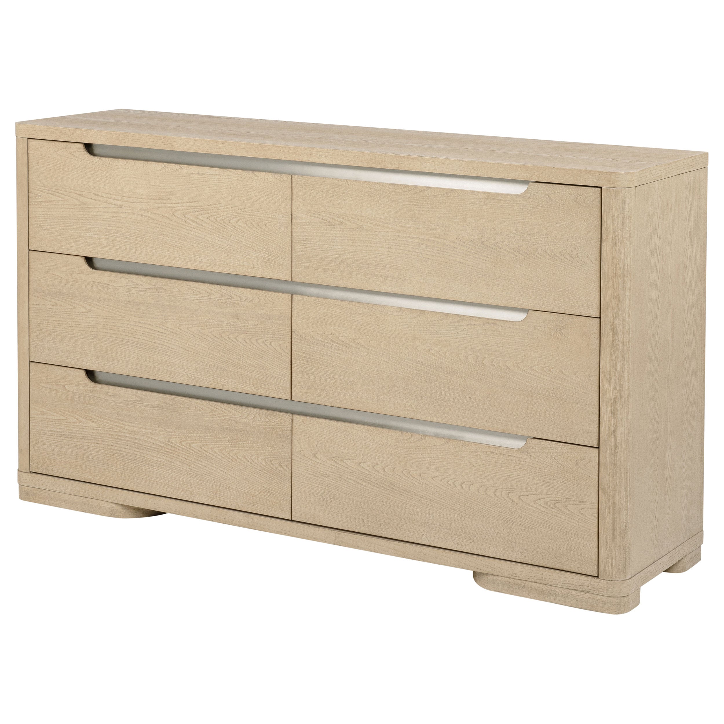 Mirador Light Elm 6-Drawer Bedroom Dresser