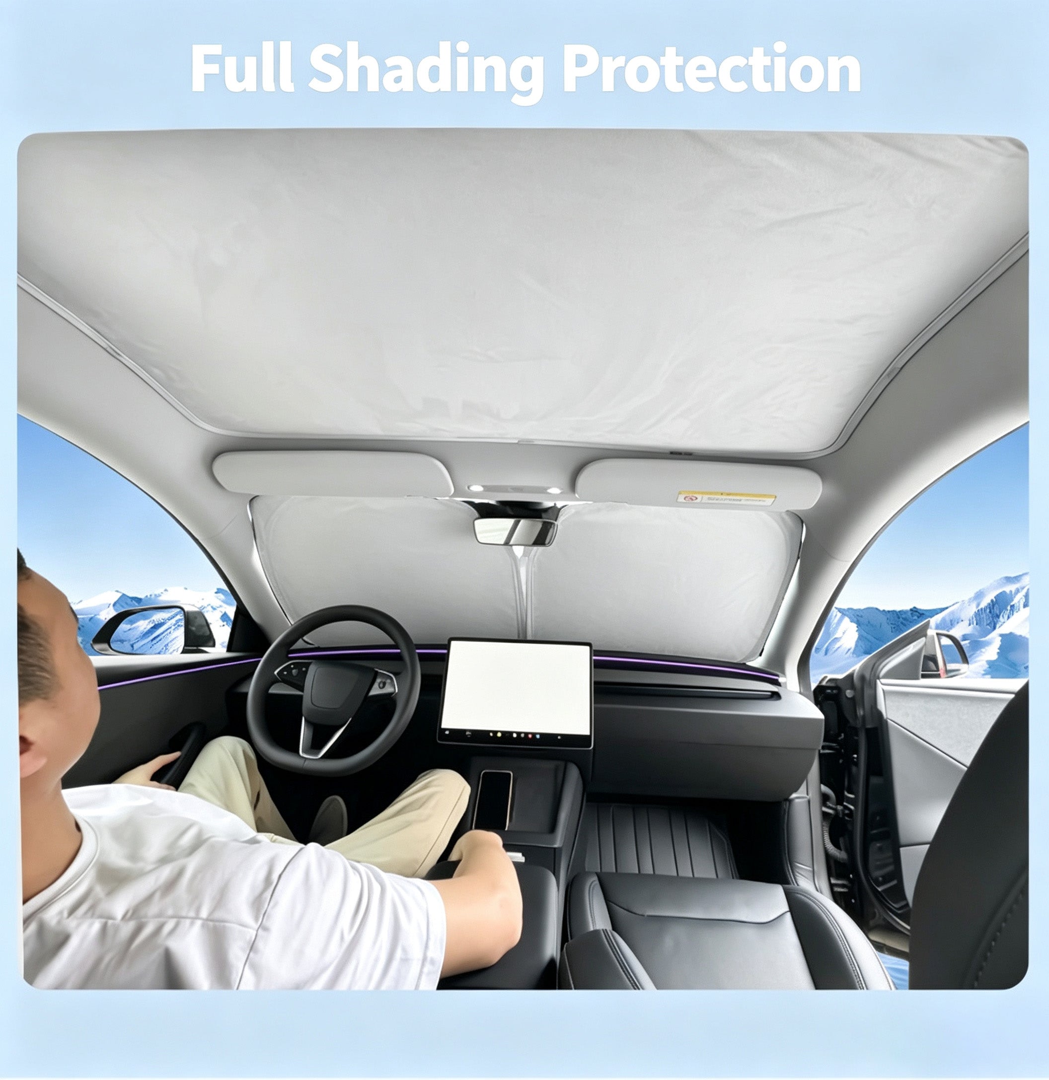 Suitable For Mode Y 3 Huanxin Edition Tesla Sunshade Front Windshield Full Car Sun Protection And Heat Insulation Car Sunshade