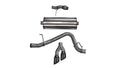 Corsa Performance Cat Back Exhaust, Sport, 3in, Single Side Twin Black 4in Tips, 2015