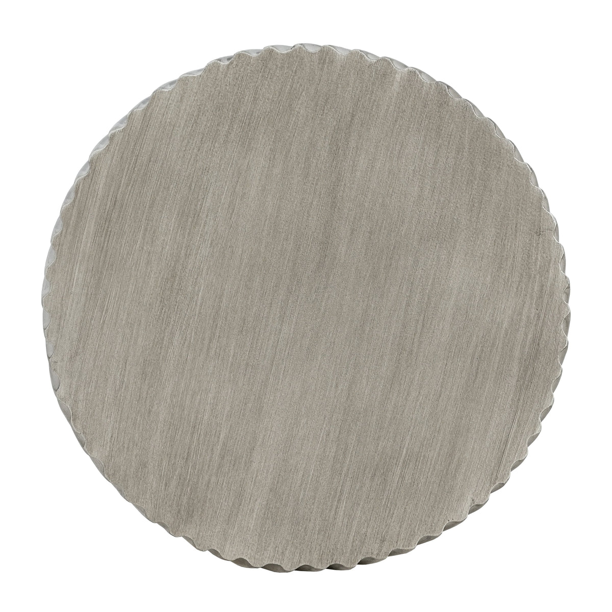 Outdoor MGO Concrete Hourglass Side Table with Spiral Pattern