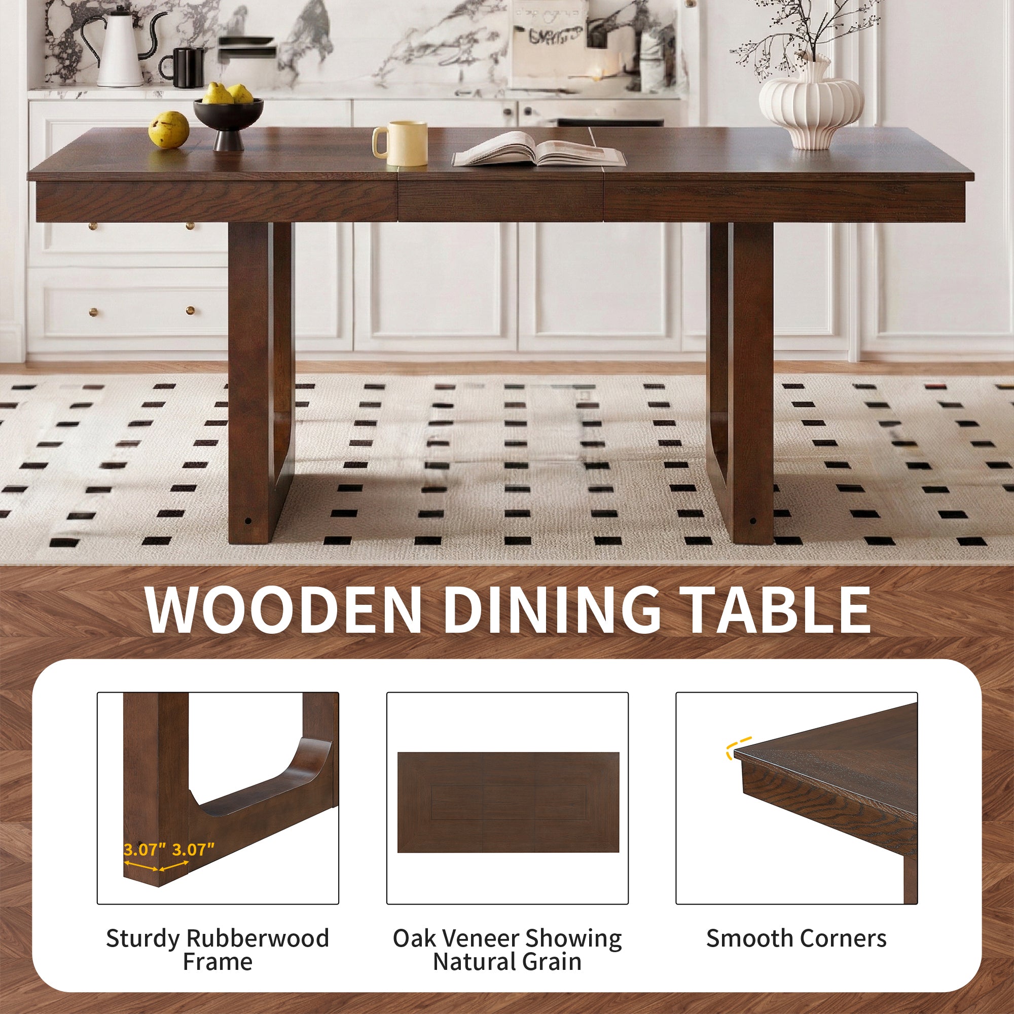 7-Piece Extendable Dining Table Set