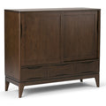 Harper 48 Inch Wide Solid Hardwood Mid-Century Modern Medium Storage Cabinet