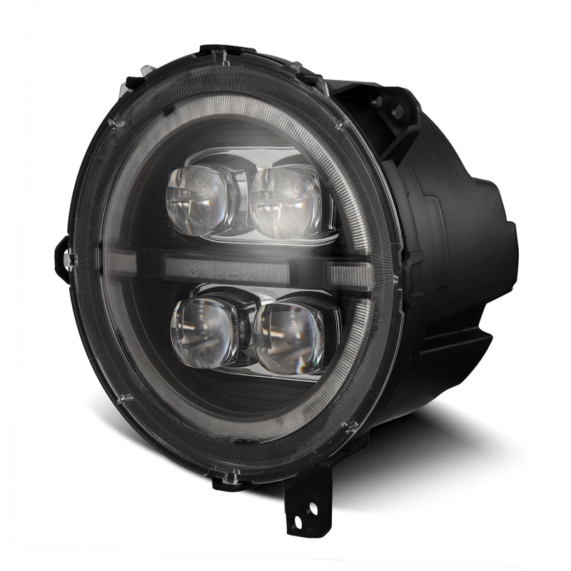 AlphaRex 18-23 Jeep Wrangler JL/Gladiator JT LED Proj Headlights Black w/ Activ Light/Seq Signal/DRL 880868 *Discontinued