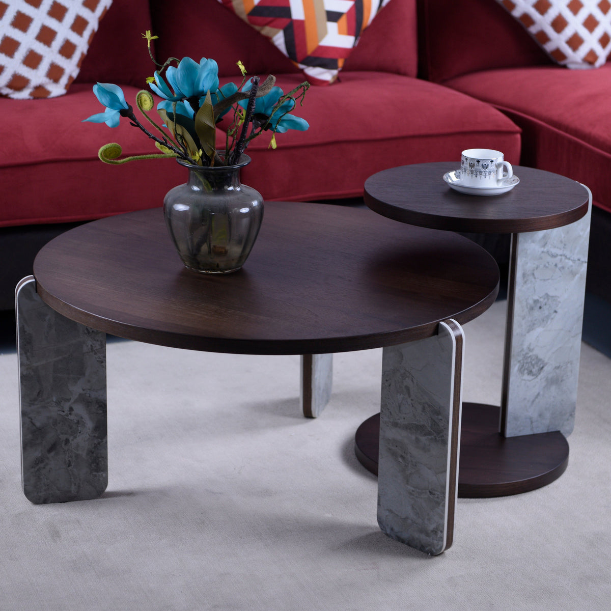 Modern Coffee Table with End Table Set