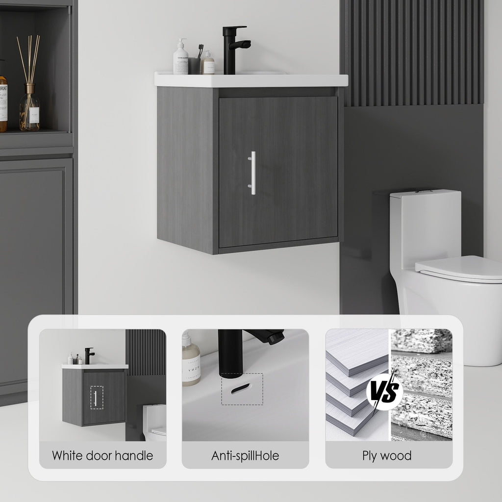 20" Floating Bathroom Vanity Combo