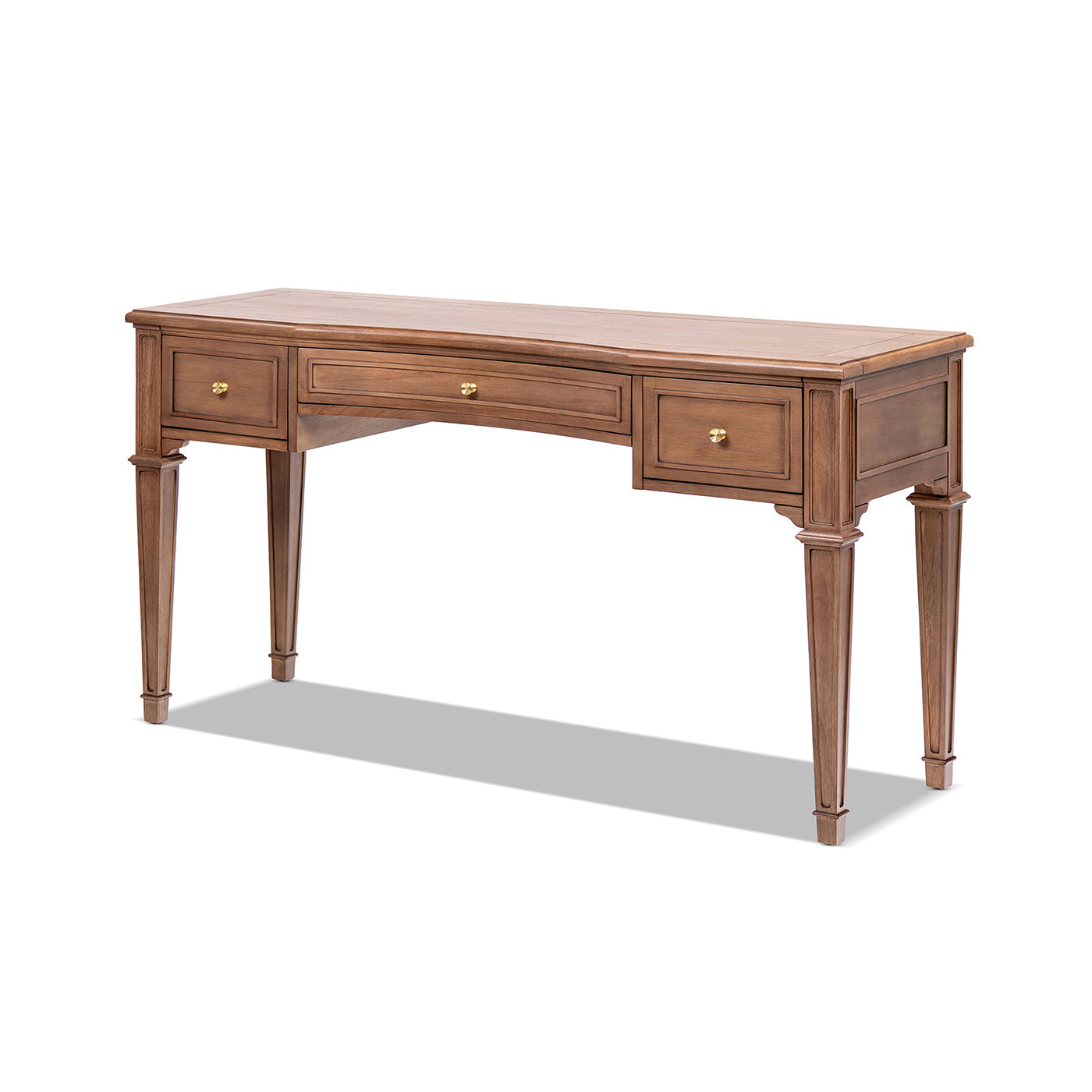 Dauphin 55" 3-Drawer Wood Executive Desk