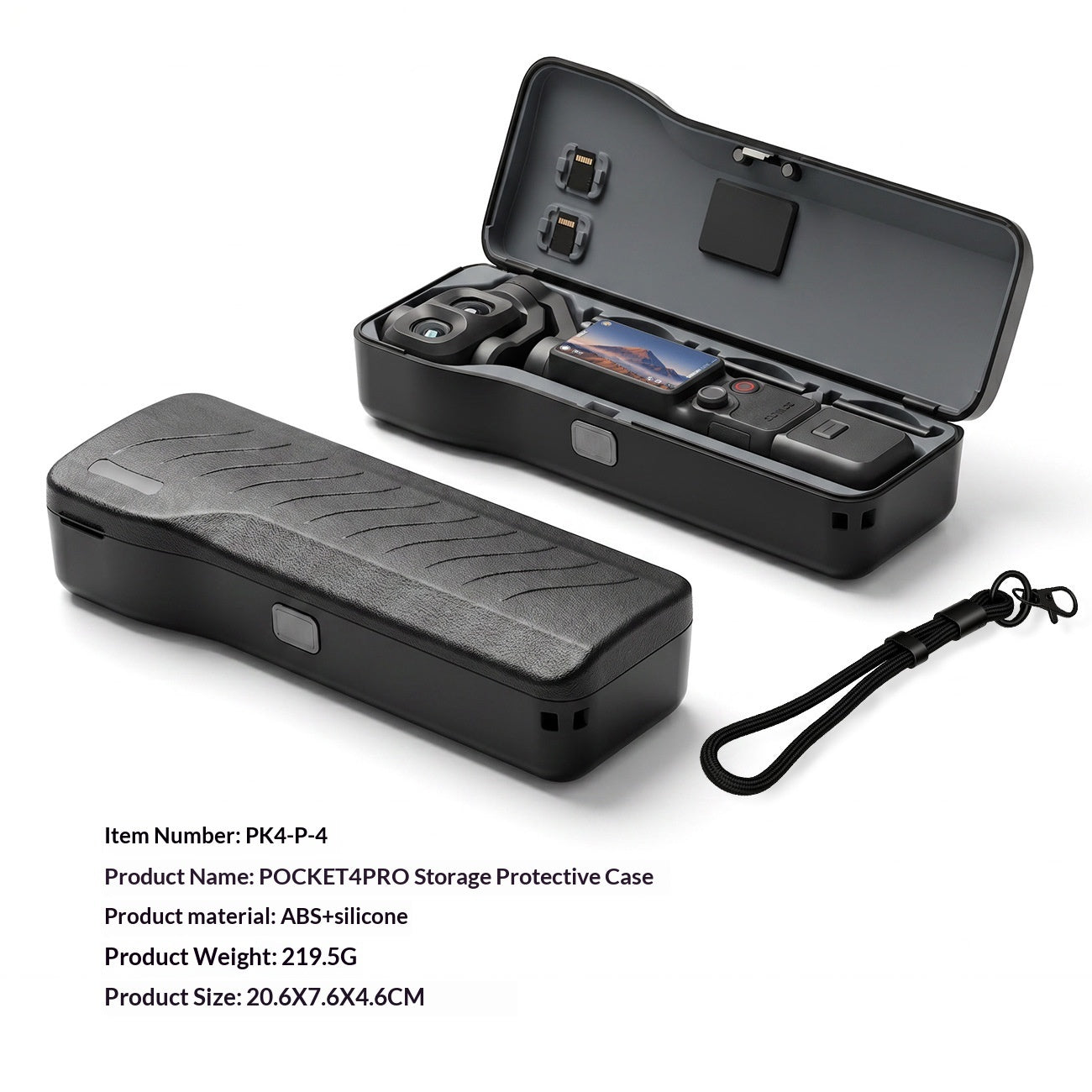 Portable Protective Accessory Case For Action Cameras