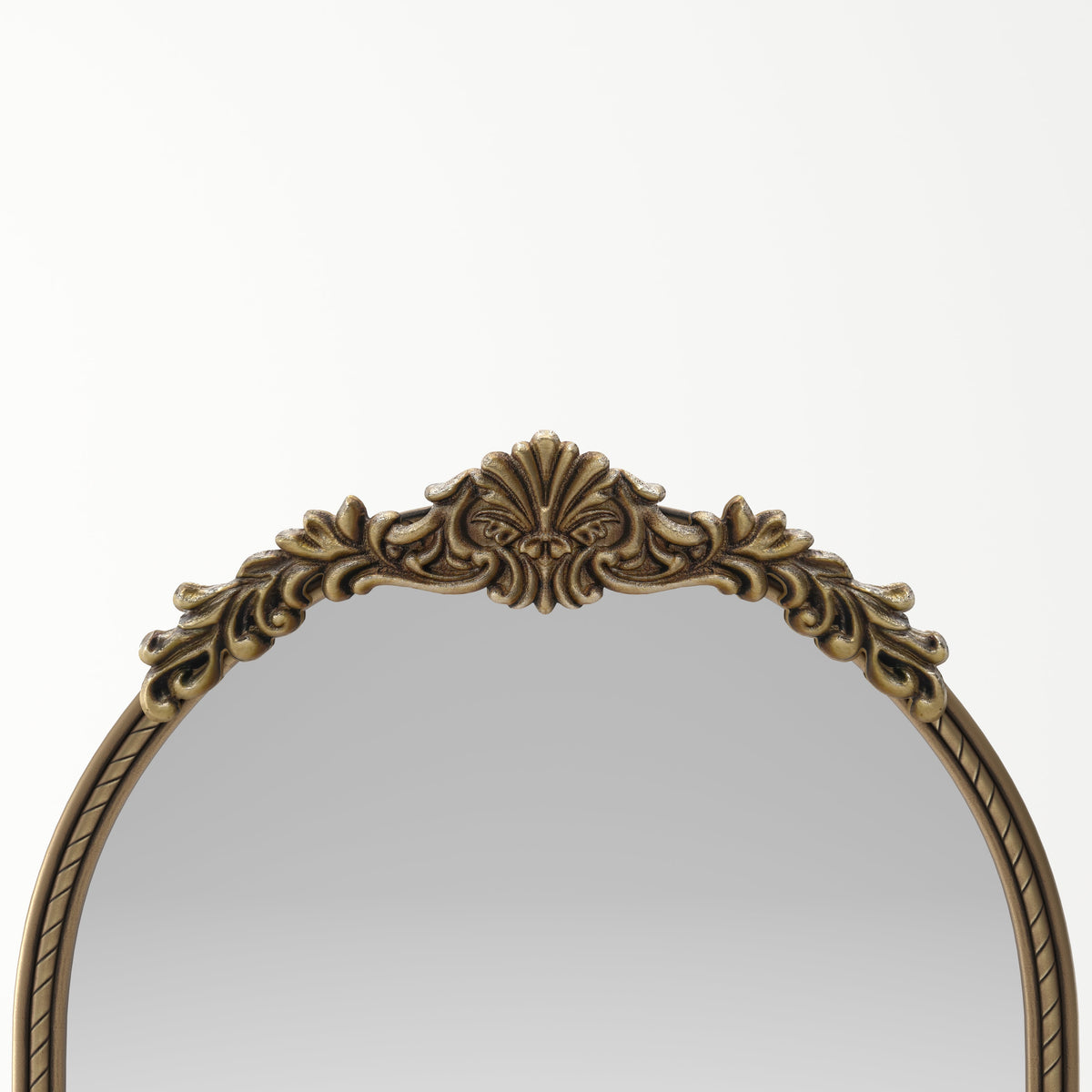 73.03" Arch Oval Vintage Relief Mirror