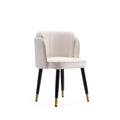 Zephyr Wood Velvet Dining Chair