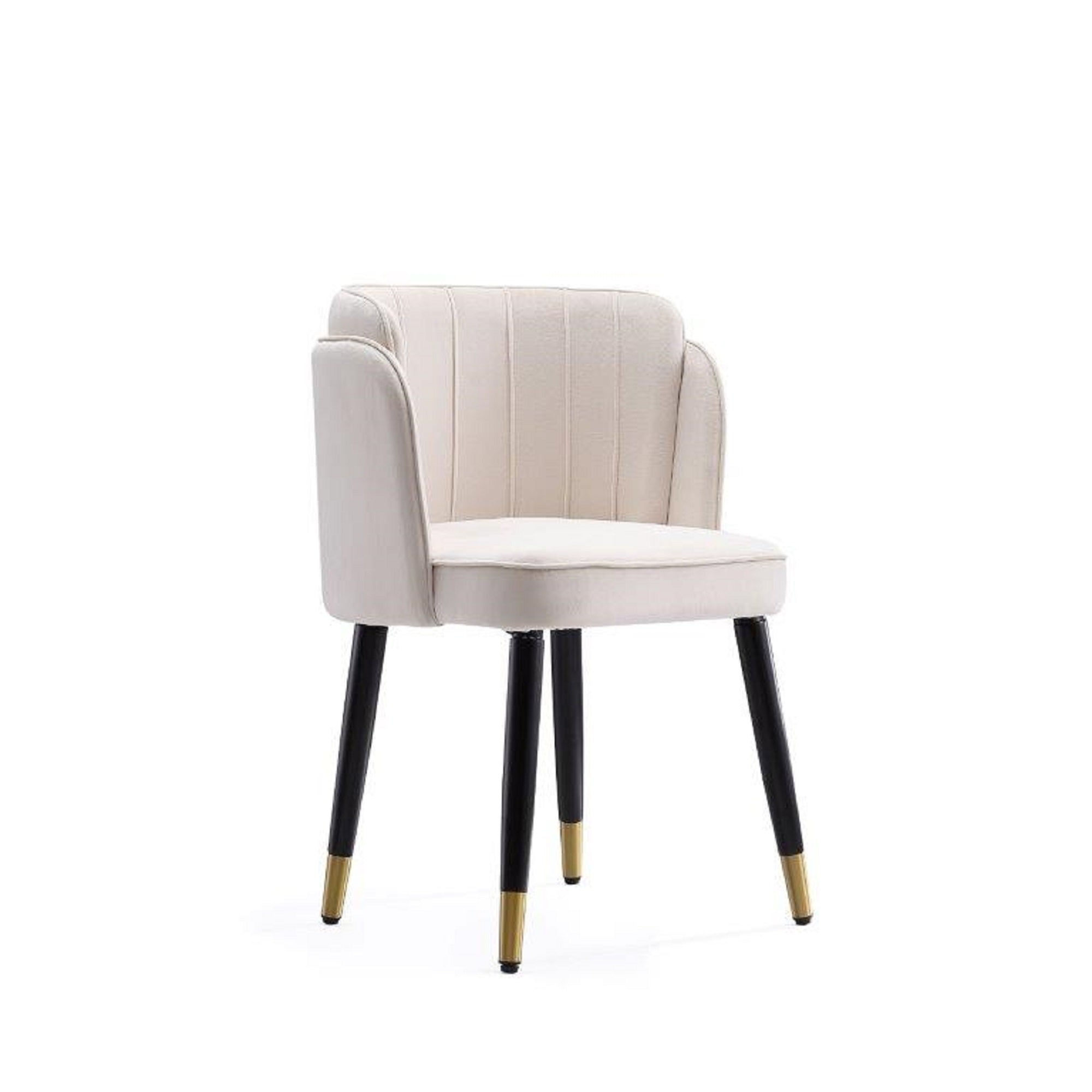 Zephyr Wood Velvet Dining Chair