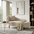 BellaLuxe Boucle Curved Chaise Lounge Indoor Upholstered Sofa