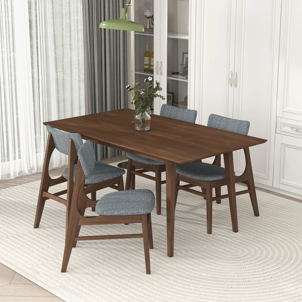 Mary Modern Style Solid Wood Rectangular Dining Kitchen Table
