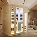 Hemlock Wood Far-Infrared Indoor Three Person Sauna Room