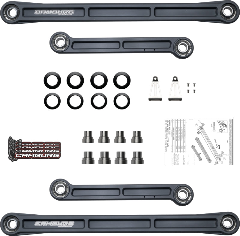 Camburg Toyota Tundra 2WD/4WD 22-23 KINETIK Series Rear Billet Trailing Arm Kit CAM-320029-GRY