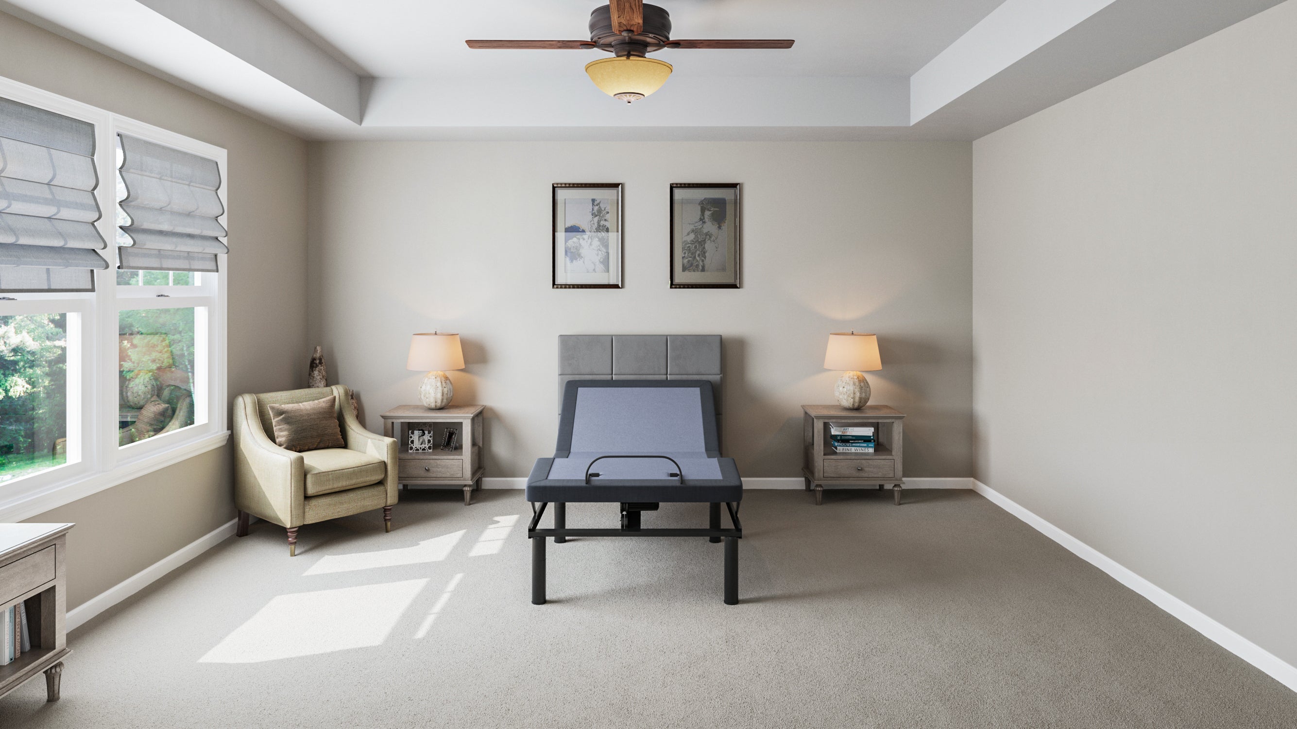 BT2000 Twin Adjustable Bed Base With Full-Range Positions Adjustment