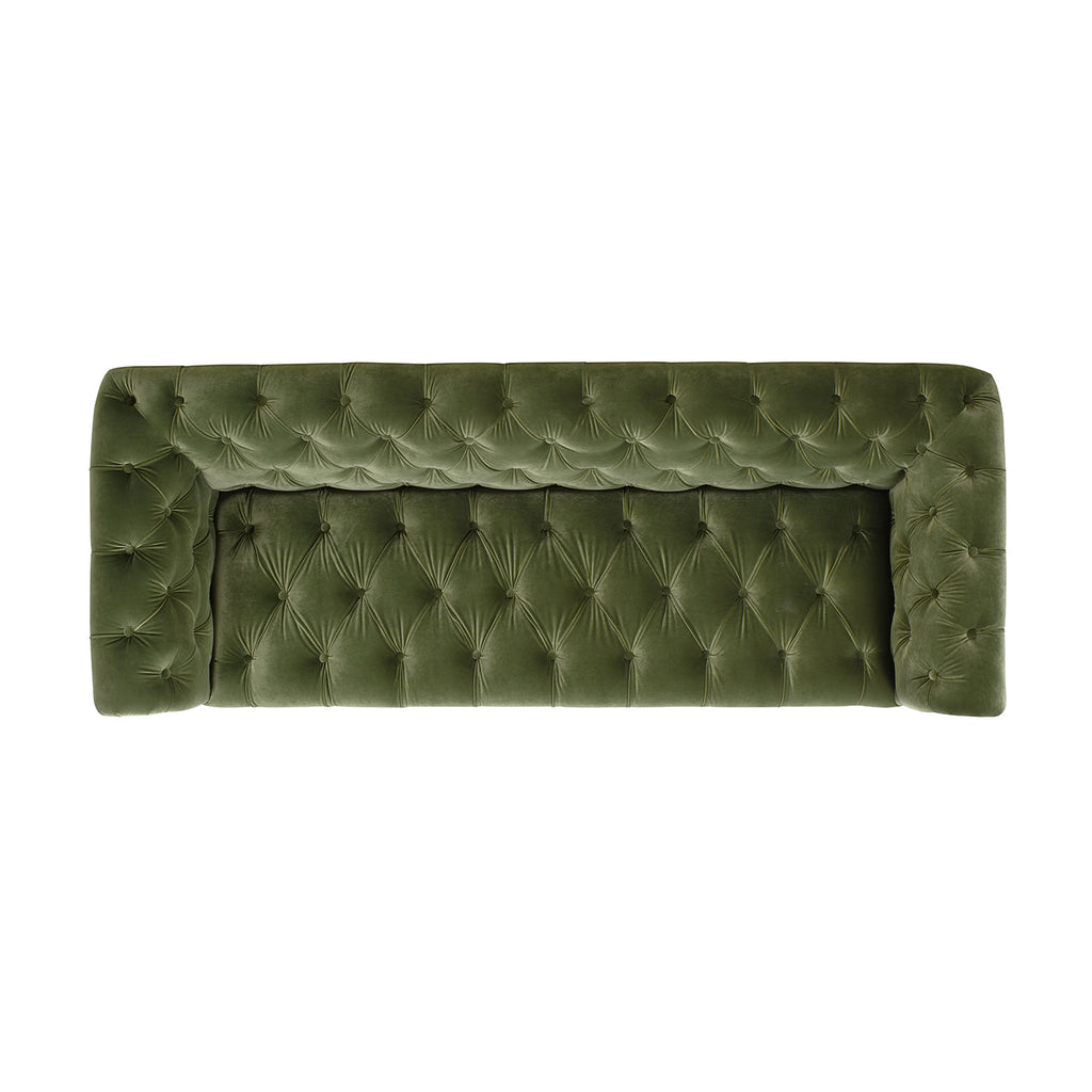 Alto 88" Tufted Chesterfield Sofa, Olive