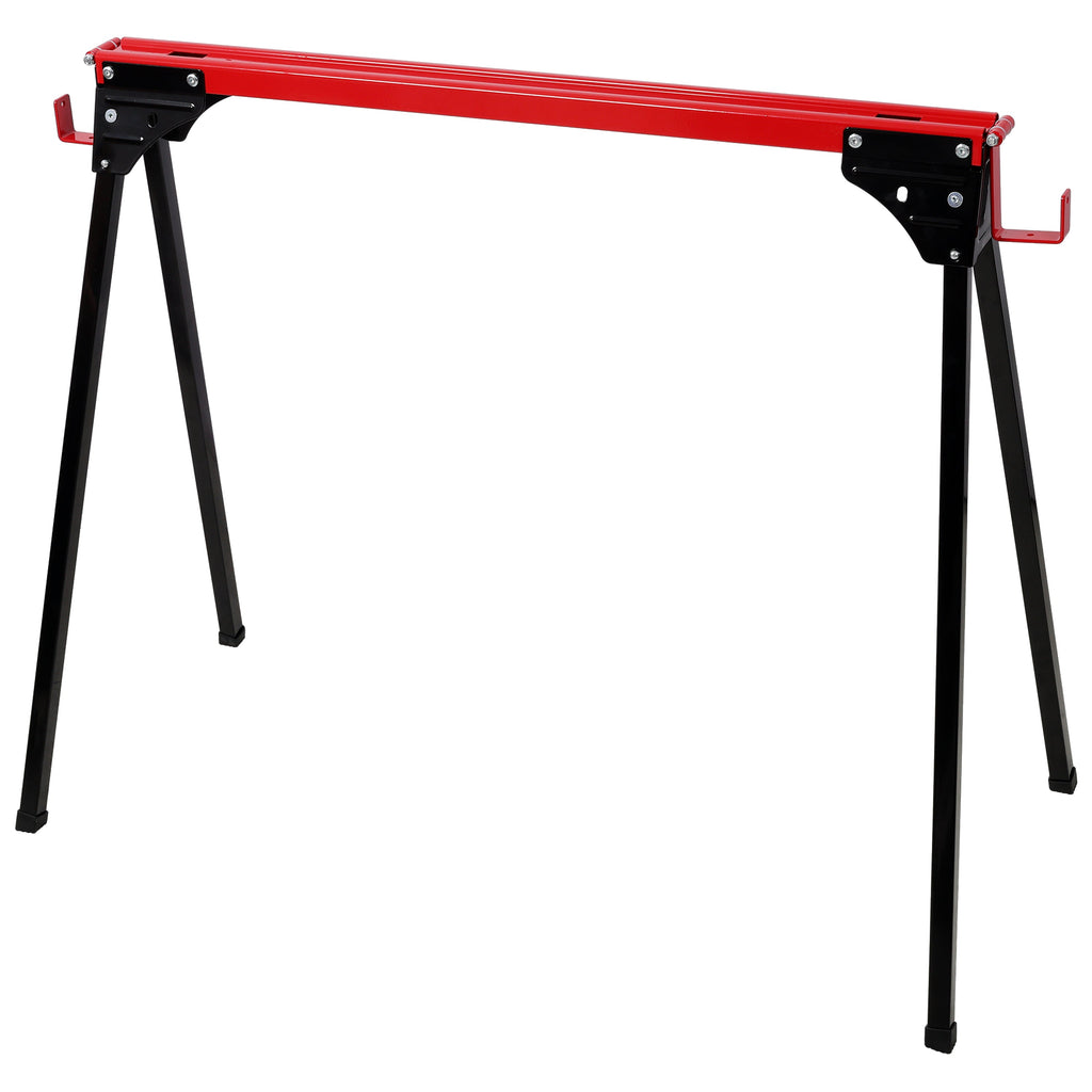 Folding Portable Work Horses - Heavy Duty Steel Saw Horses (2 Pack)