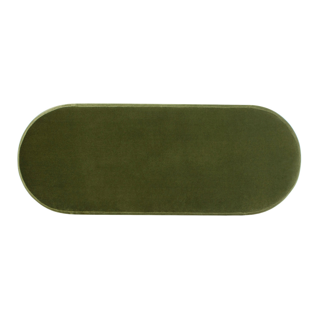Fuji 49" Upholstered Oval Storage Bench
