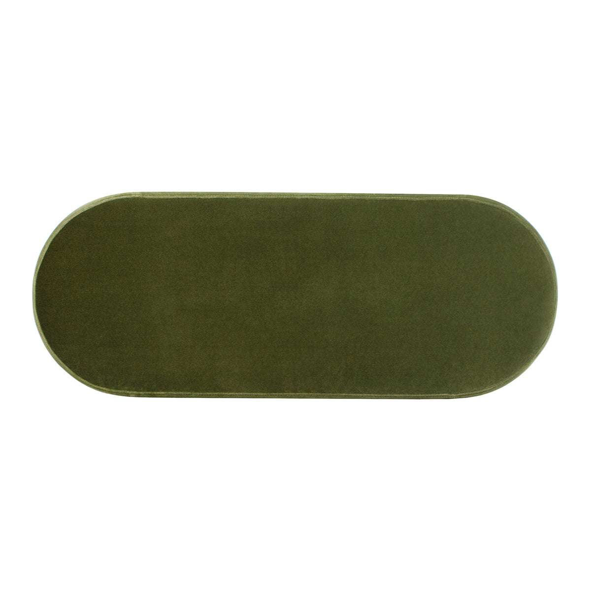 Fuji 49" Upholstered Oval Storage Bench